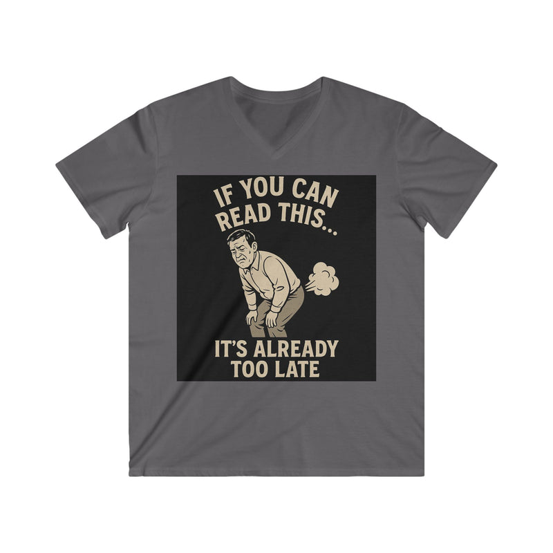 Men's V-Neck Humor Tee - Funny Gift for Men, Comfy Casual Wear, Perfect for Birthdays, Celebrations, Gag Gifts, Everyday Use