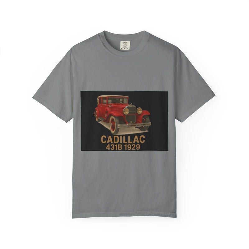 1929 Caddilac T-Shirt, Car Enthusiast Tee, 1929 Cadillac Shirt, Gift for Him, Classic Auto Fashion, Unisex Garment-Dyed Top