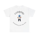 Coldplay Inspired Unisex Heavy Cotton Tee - Music Tee, Band T-Shirt, Concert Outfit, Music Lover Gift, Casual Wear