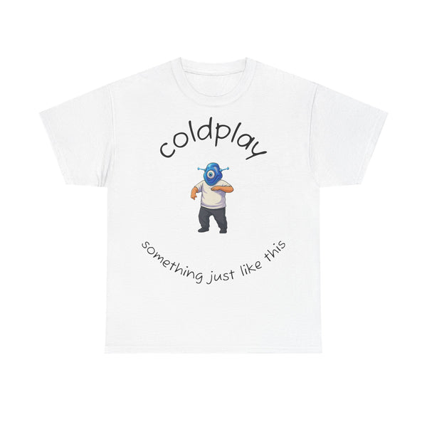 Coldplay Inspired Unisex Heavy Cotton Tee - Music Tee, Band T-Shirt, Concert Outfit, Music Lover Gift, Casual Wear