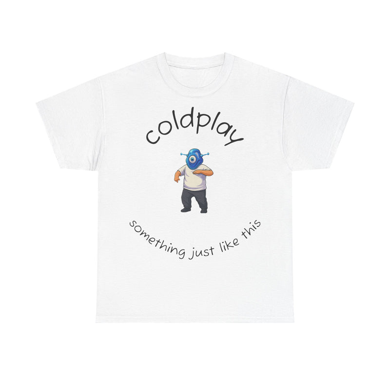 Coldplay Inspired Unisex Heavy Cotton Tee - Music Tee, Band T-Shirt, Concert Outfit, Music Lover Gift, Casual Wear