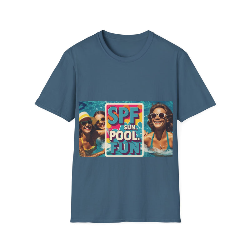 Summer Fun T-Shirt - SPF Pool Party Tee, Beachwear, Vacation Shirt, Gift for Pool Lovers, Unisex Apparel