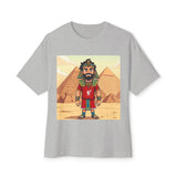 Vintage-Inspired Egyptian Graphic Tee for Adventurers, Unisex Boxy T-Shirt, Retro Travel T-Shirt, Festival Shirt, Gift for Gamers
