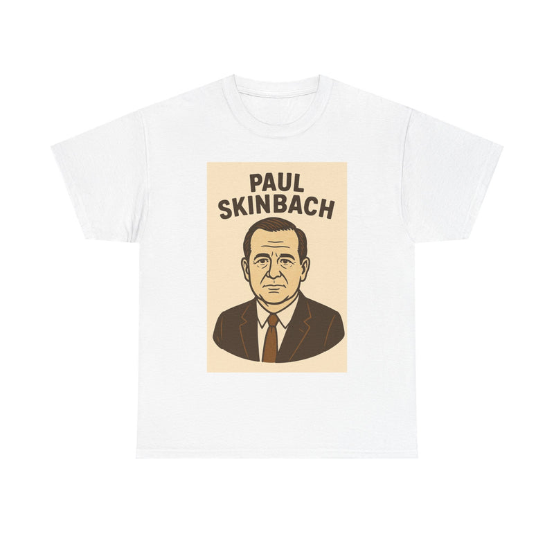 Retro Graphic Tee - Paul Skinbach, Vintage Style Shirt, Casual Wear, Gift for Him, Unisex Cotton T-Shirt