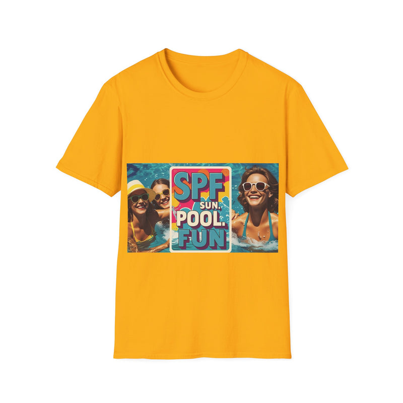 Summer Fun T-Shirt - SPF Pool Party Tee, Beachwear, Vacation Shirt, Gift for Pool Lovers, Unisex Apparel