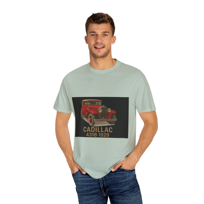 1929 Caddilac T-Shirt, Car Enthusiast Tee, 1929 Cadillac Shirt, Gift for Him, Classic Auto Fashion, Unisex Garment-Dyed Top