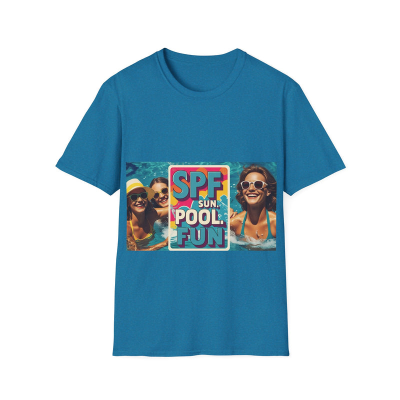 Summer Fun T-Shirt - SPF Pool Party Tee, Beachwear, Vacation Shirt, Gift for Pool Lovers, Unisex Apparel