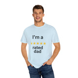 Dad Humor T-Shirt - I'm a Rated Dad Tee for Father's Day, Birthday Gift, Casual Wear, Unisex Apparel, Dad Jokes