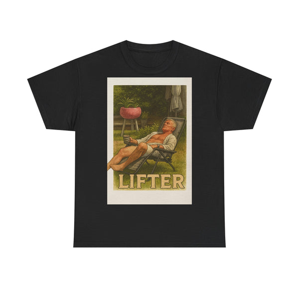 Relaxed Lifter Cotton Tee, Vintage Workout Tee, Unisex Gym Shirt, Casual Fitness Apparel, Gift for Fitness Enthusiasts