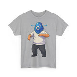 Whimsical Alien Graphic Tee for Casual Wear, Unisex Cotton T-Shirt, Fun Gift for Sci-Fi Lovers, Unique Everyday Wear, Cool Graphic Design
