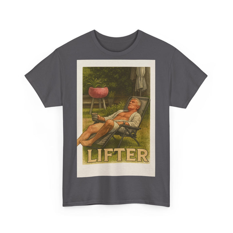 Relaxed Lifter Cotton Tee, Vintage Workout Tee, Unisex Gym Shirt, Casual Fitness Apparel, Gift for Fitness Enthusiasts