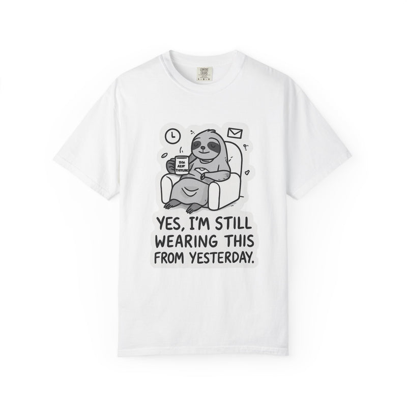 Comfy Sloth T-Shirt - Funny Graphic Tee, Unisex Apparel for Relaxation, Perfect for Lazy Days, Gift for College Students, Outfit Repeater