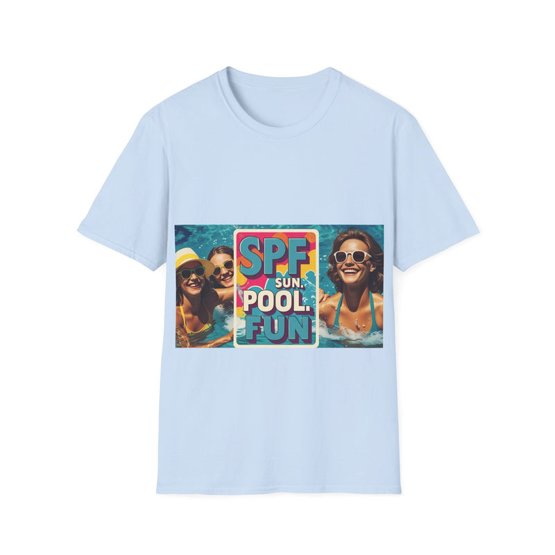 Summer Fun T-Shirt - SPF Pool Party Tee, Beachwear, Vacation Shirt, Gift for Pool Lovers, Unisex Apparel