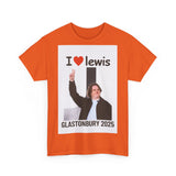 I  Lewis Glastonbury 2025 Unisex Heavy Cotton Tee | Festival Shirt, Concert Apparel, Fan Merchandise, Gift for Music Lovers, Casual Wear