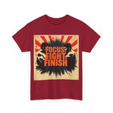 Focus Fight Finish Tee - Motivational T-Shirt, Fitness Shirt, Gym Apparel, Unisex Casual Wear, Gift for Athletes