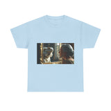 Unisex Heavy Cotton Tee - Playful Nostalgia Shirt, Casual Wear, Gift for Friends, Movie Night, Unique Graphic Tee