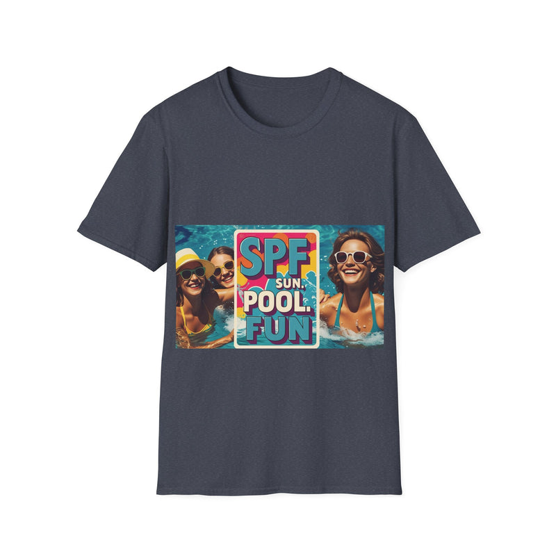 Summer Fun T-Shirt - SPF Pool Party Tee, Beachwear, Vacation Shirt, Gift for Pool Lovers, Unisex Apparel