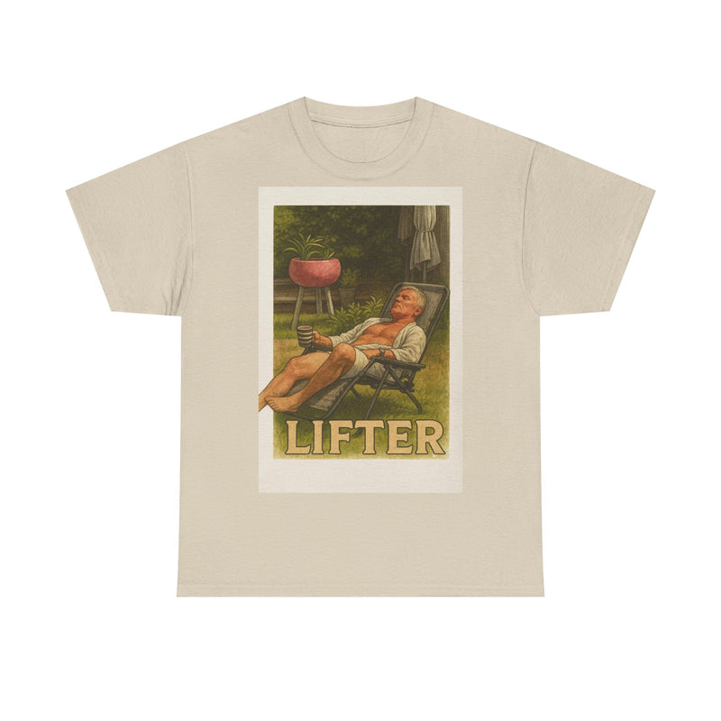 Relaxed Lifter Cotton Tee, Vintage Workout Tee, Unisex Gym Shirt, Casual Fitness Apparel, Gift for Fitness Enthusiasts