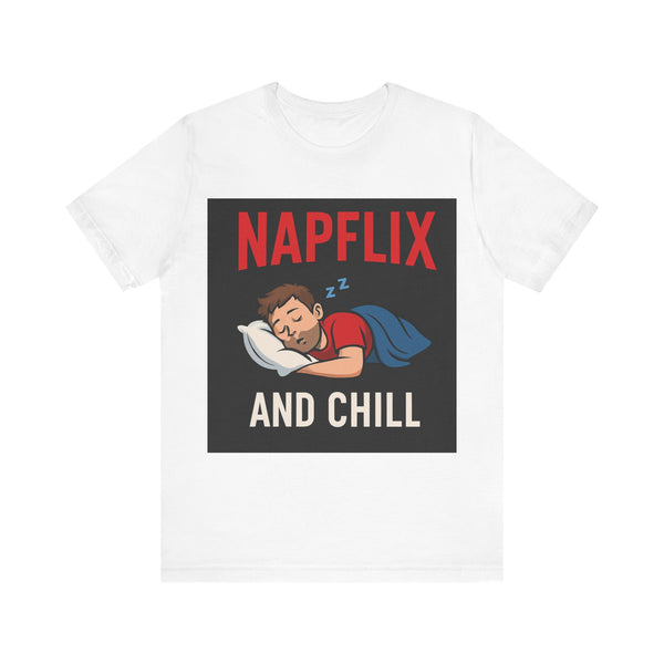 Napflix and Chill Unisex Jersey Tee, Comfortable Lounge T-Shirt, Gift for Nap Lovers, Cozy Sleep Shirt for Relaxation, Perfect for [...]