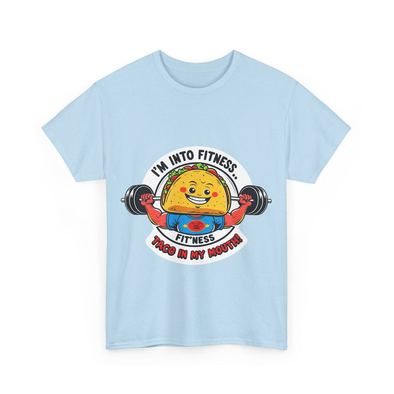 Fitness Taco Tee - Fun Unisex Cotton Shirt, Gym Apparel, Foodie Gift, Workout Fashion, Fitness Humor