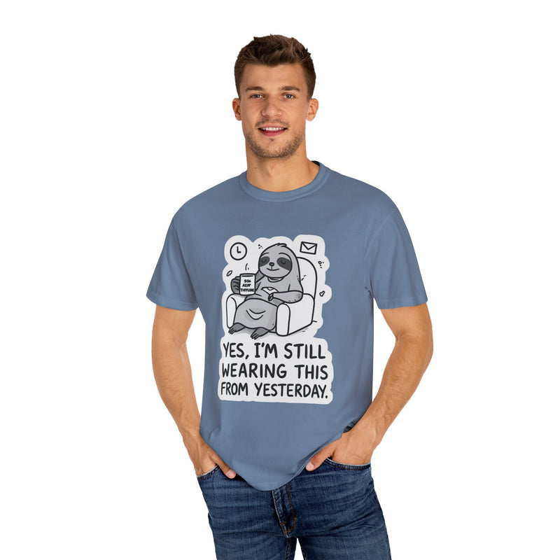 Comfy Sloth T-Shirt - Funny Graphic Tee, Unisex Apparel for Relaxation, Perfect for Lazy Days, Gift for College Students, Outfit Repeater