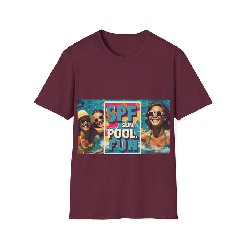 Summer Fun T-Shirt - SPF Pool Party Tee, Beachwear, Vacation Shirt, Gift for Pool Lovers, Unisex Apparel