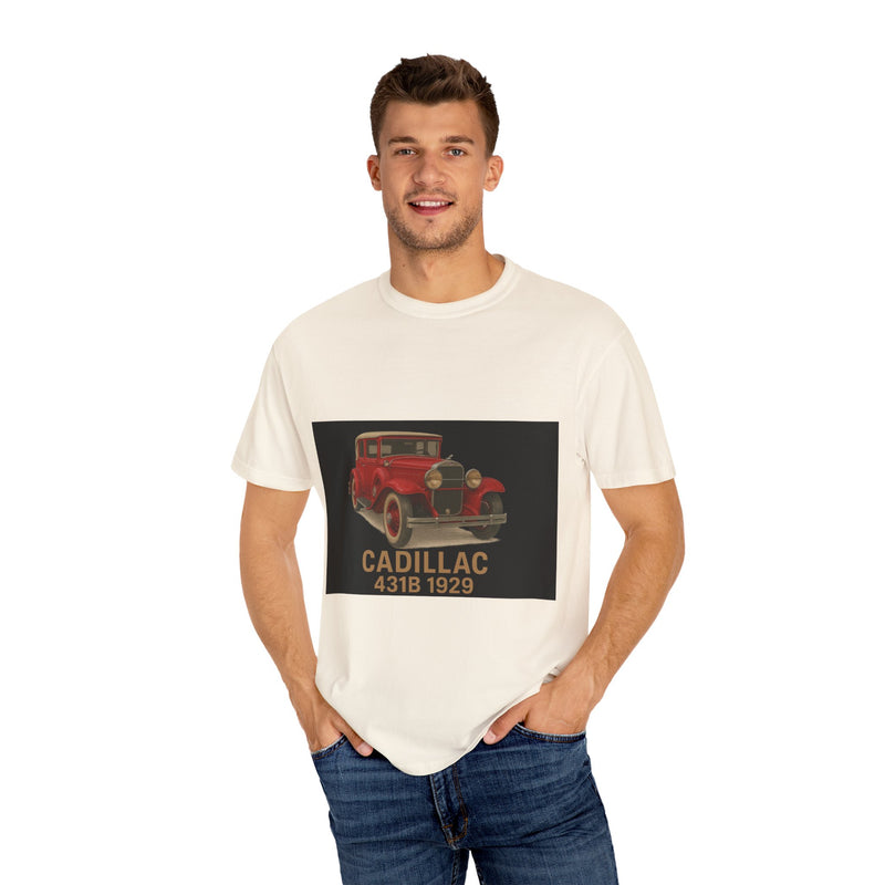 1929 Caddilac T-Shirt, Car Enthusiast Tee, 1929 Cadillac Shirt, Gift for Him, Classic Auto Fashion, Unisex Garment-Dyed Top