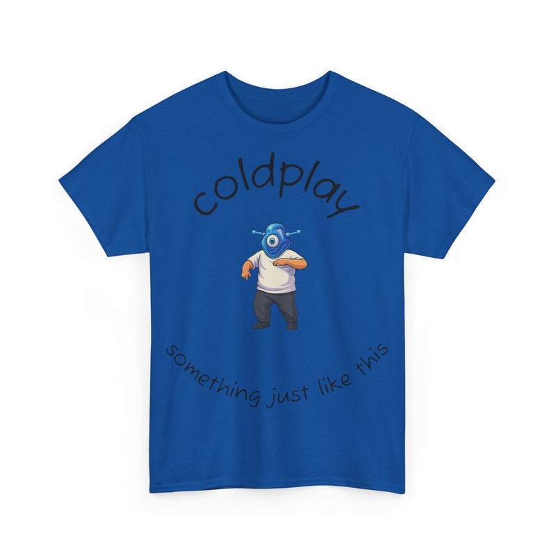 Coldplay Inspired Unisex Heavy Cotton Tee - Music Tee, Band T-Shirt, Concert Outfit, Music Lover Gift, Casual Wear