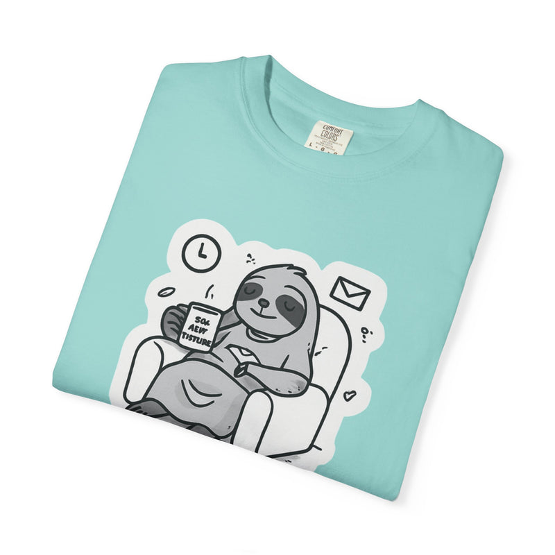 Comfy Sloth T-Shirt - Funny Graphic Tee, Unisex Apparel for Relaxation, Perfect for Lazy Days, Gift for College Students, Outfit Repeater