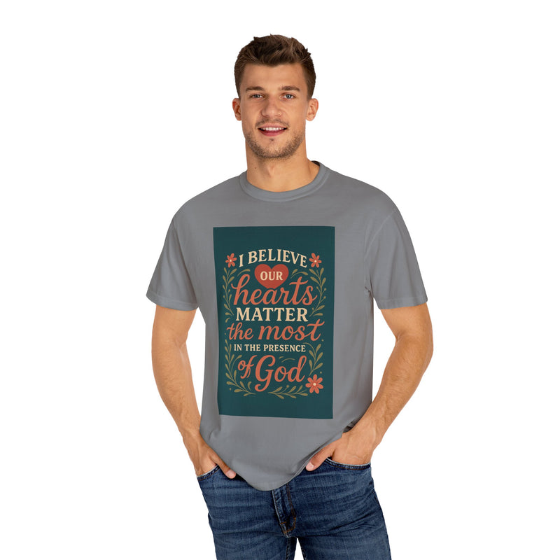 Inspirational god Unisex T-Shirt – Faith, Heartfelt Message, Eco-Friendly, Gift for Religious Occasions, Spiritual Wear, Casual Comfort