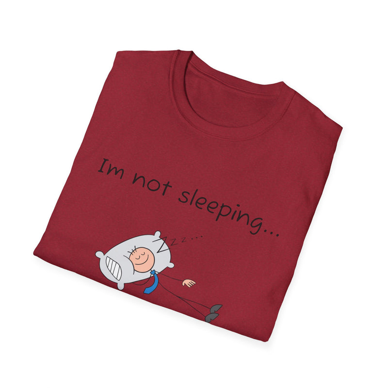 Funny Battery Saving Mode T-Shirt, Unisex Humor Tee, Gift for Friends, Sleepy Shirt, Casual Wear, Unique Graphic Tee