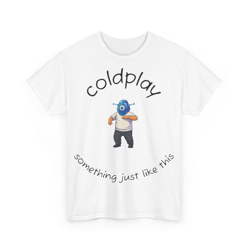 Coldplay Inspired Unisex Heavy Cotton Tee - Music Tee, Band T-Shirt, Concert Outfit, Music Lover Gift, Casual Wear