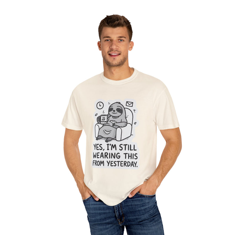 Comfy Sloth T-Shirt - Funny Graphic Tee, Unisex Apparel for Relaxation, Perfect for Lazy Days, Gift for College Students, Outfit Repeater