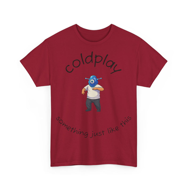 Coldplay Inspired Unisex Heavy Cotton Tee - Music Tee, Band T-Shirt, Concert Outfit, Music Lover Gift, Casual Wear