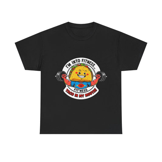 Fitness Taco Tee - Fun Unisex Cotton Shirt, Gym Apparel, Foodie Gift, Workout Fashion, Fitness Humor