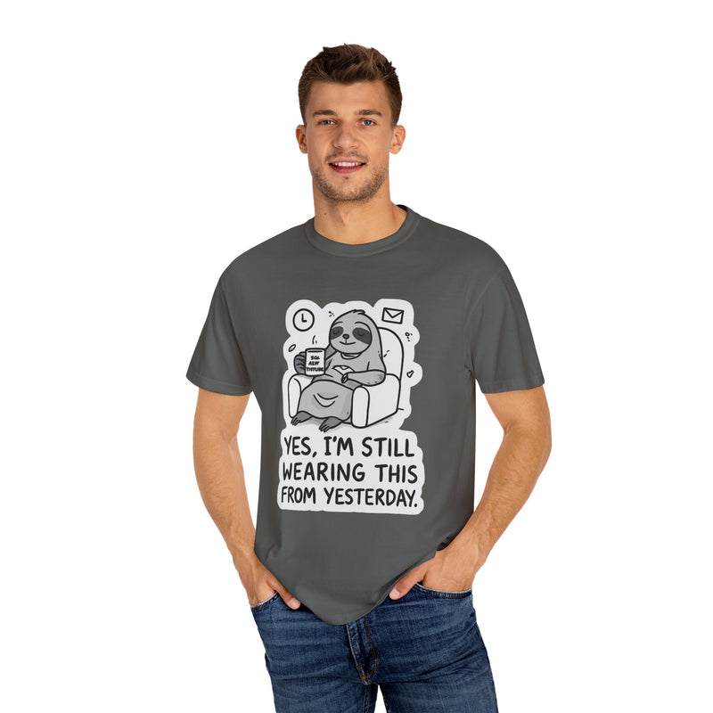 Comfy Sloth T-Shirt - Funny Graphic Tee, Unisex Apparel for Relaxation, Perfect for Lazy Days, Gift for College Students, Outfit Repeater