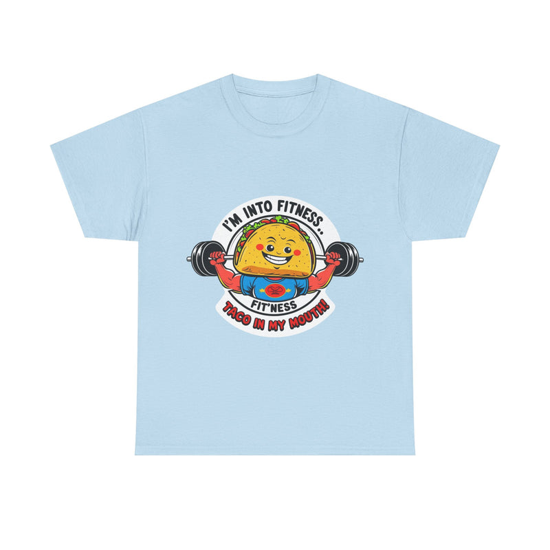 Fitness Taco Tee - Fun Unisex Cotton Shirt, Gym Apparel, Foodie Gift, Workout Fashion, Fitness Humor