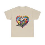 Retro Drag Race Unisex Heavy Cotton Tee, Car Lover Shirt, Vintage Auto Apparel, Gift for Him/Her, Racing Fan Clothes