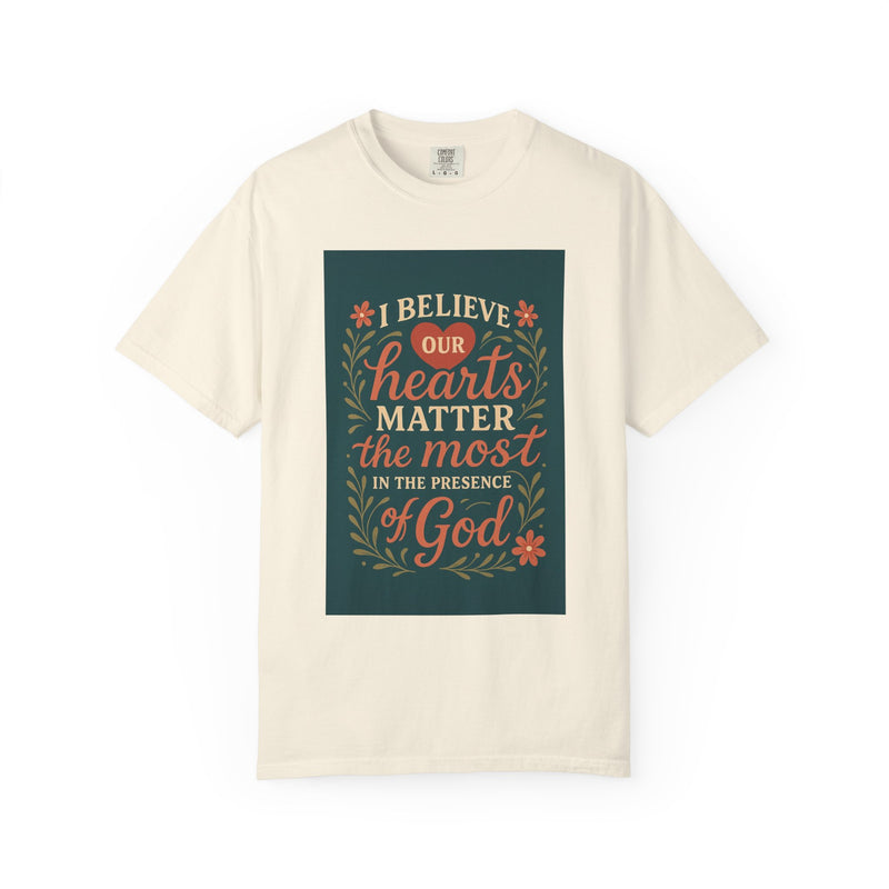 Inspirational god Unisex T-Shirt – Faith, Heartfelt Message, Eco-Friendly, Gift for Religious Occasions, Spiritual Wear, Casual Comfort