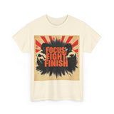 Focus Fight Finish Tee - Motivational T-Shirt, Fitness Shirt, Gym Apparel, Unisex Casual Wear, Gift for Athletes