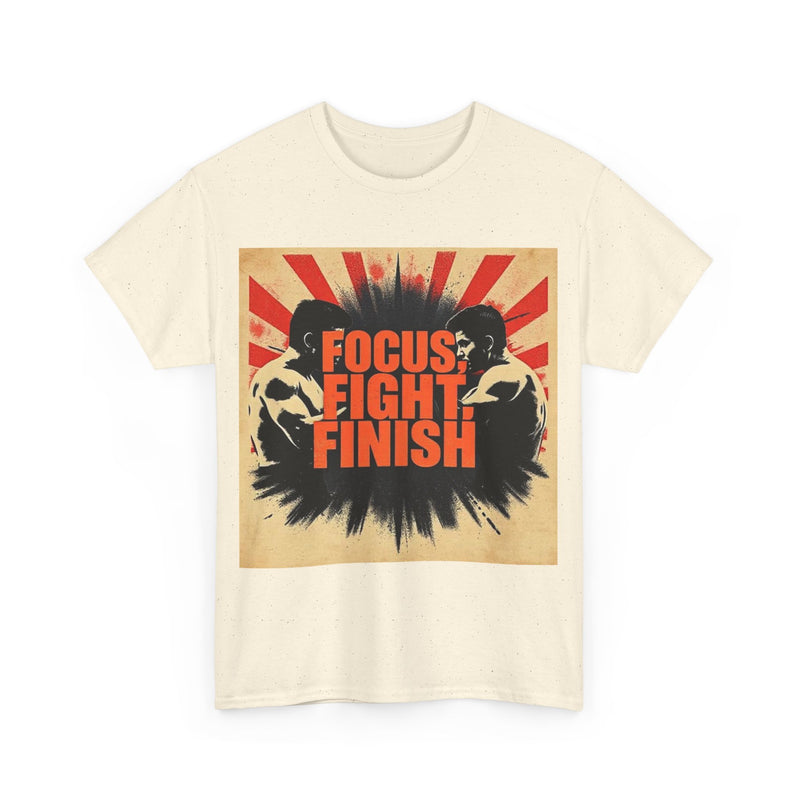 Focus Fight Finish Tee - Motivational T-Shirt, Fitness Shirt, Gym Apparel, Unisex Casual Wear, Gift for Athletes