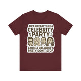 Celebrity Party Unisex Tee – Perfect for Parties, Concerts, Birthdays, Gift for Music Lovers, Trendy Graphic Shirt