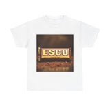 Unisex Cotton Tee with ESCO Design, Casual Graphic Tee, Streetwear Style, Gift for Food Lovers, Ideal for Parties and Celebrations