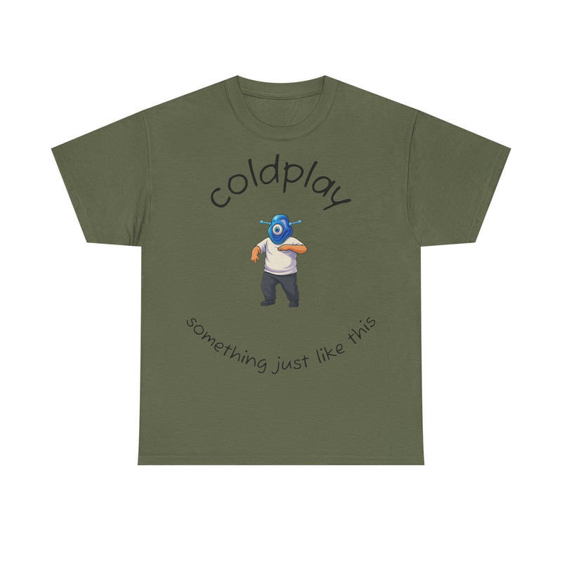Coldplay Inspired Unisex Heavy Cotton Tee - Music Tee, Band T-Shirt, Concert Outfit, Music Lover Gift, Casual Wear