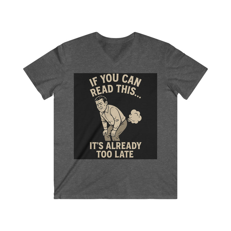Men's V-Neck Humor Tee - Funny Gift for Men, Comfy Casual Wear, Perfect for Birthdays, Celebrations, Gag Gifts, Everyday Use