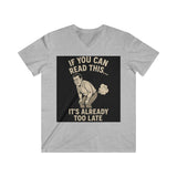 Men's V-Neck Humor Tee - Funny Gift for Men, Comfy Casual Wear, Perfect for Birthdays, Celebrations, Gag Gifts, Everyday Use