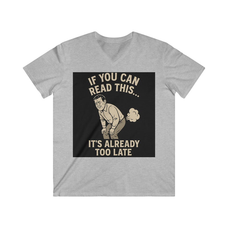Men's V-Neck Humor Tee - Funny Gift for Men, Comfy Casual Wear, Perfect for Birthdays, Celebrations, Gag Gifts, Everyday Use