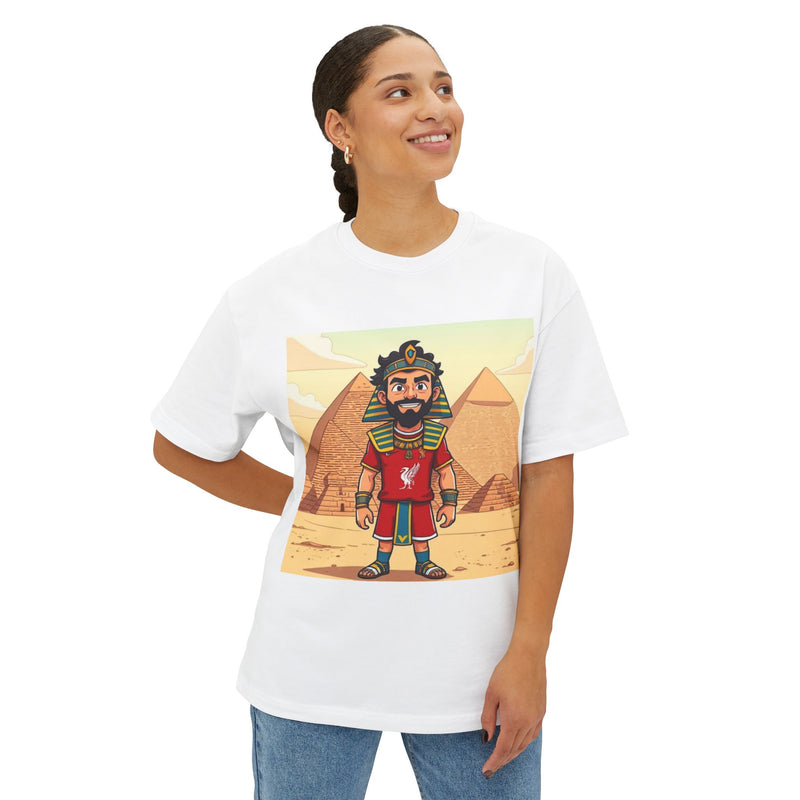 Vintage-Inspired Egyptian Graphic Tee for Adventurers, Unisex Boxy T-Shirt, Retro Travel T-Shirt, Festival Shirt, Gift for Gamers