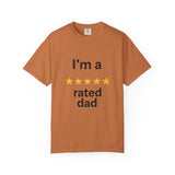 Dad Humor T-Shirt - I'm a Rated Dad Tee for Father's Day, Birthday Gift, Casual Wear, Unisex Apparel, Dad Jokes