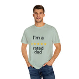 Dad Humor T-Shirt - I'm a Rated Dad Tee for Father's Day, Birthday Gift, Casual Wear, Unisex Apparel, Dad Jokes